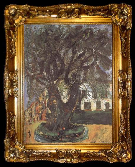 framed  Chaim Soutine The Tree of Vence, ta009-2